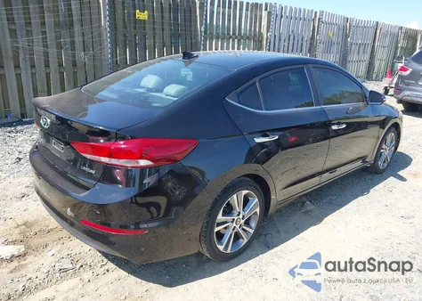 2017 Hyundai Elantra Limited from USA, damaged, VIN KMHD84LF0HU119605